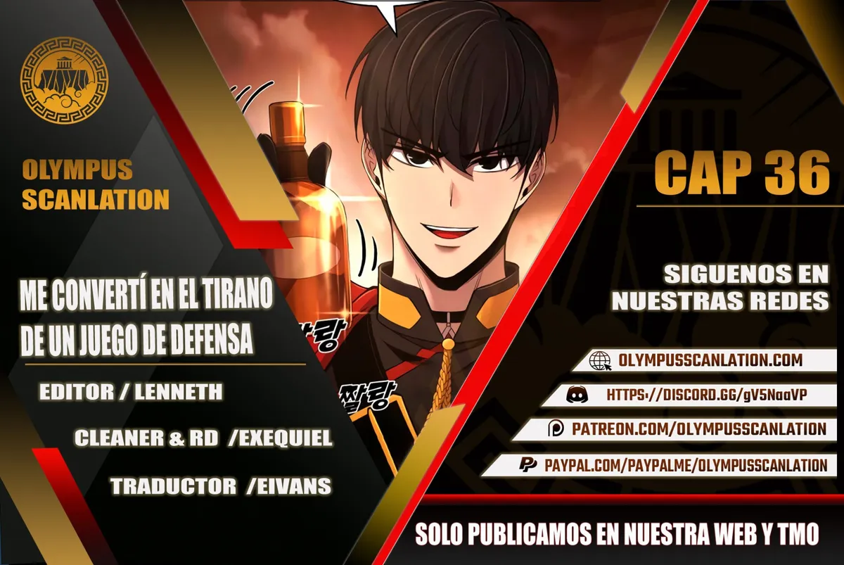 Me convertí en el tirano de un juego de defensa Capítulo 36 en Línea - página 1
