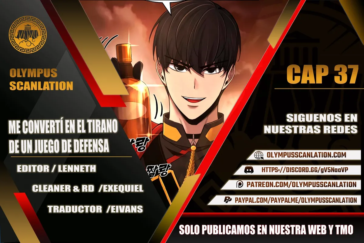Me convertí en el tirano de un juego de defensa Capítulo 37 en Línea - página 1