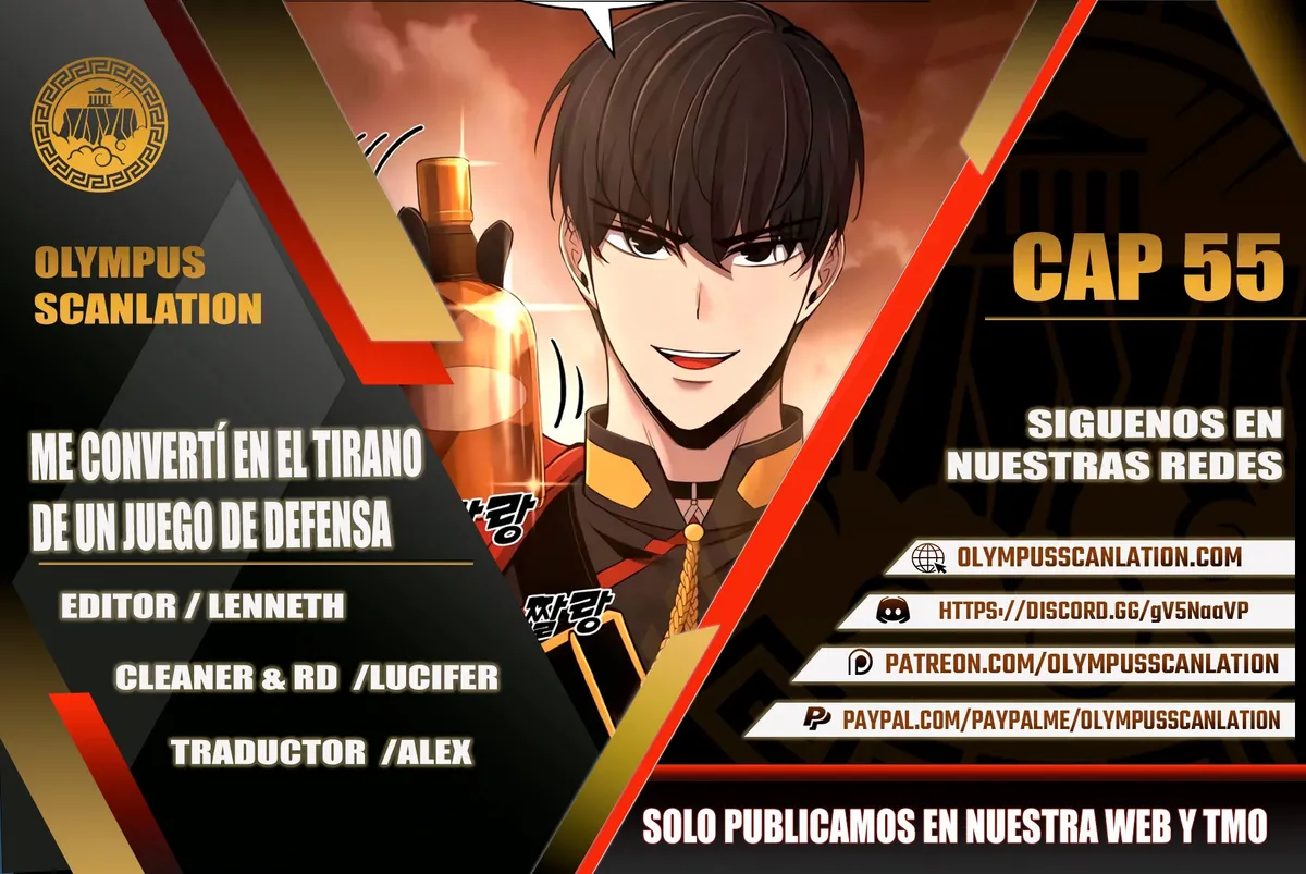 Me convertí en el tirano de un juego de defensa Capítulo 55 en Línea - página 1