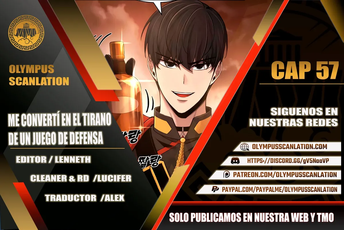 Me convertí en el tirano de un juego de defensa Capítulo 57 en Línea - página 1