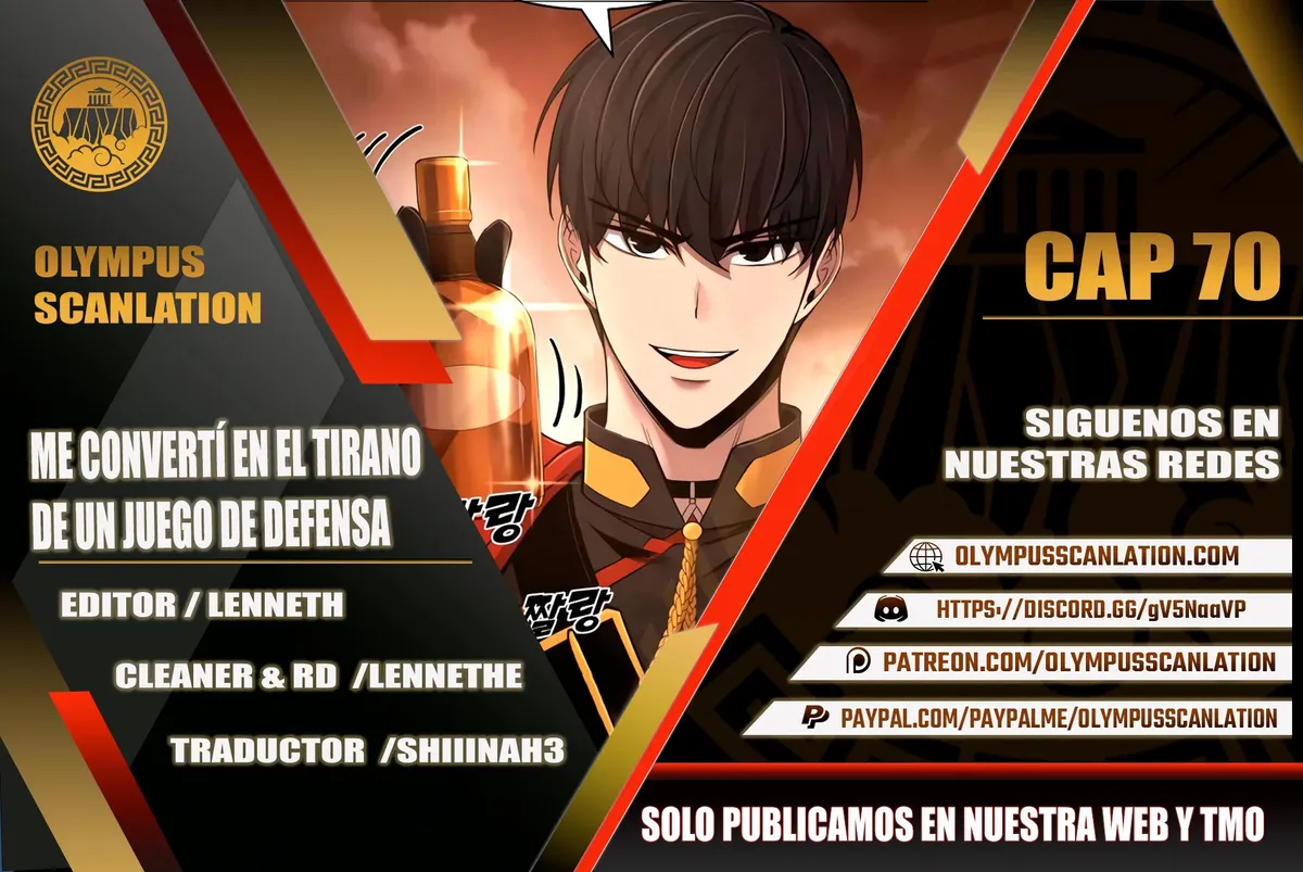 Me convertí en el tirano de un juego de defensa Capítulo 70 en Línea - página 1