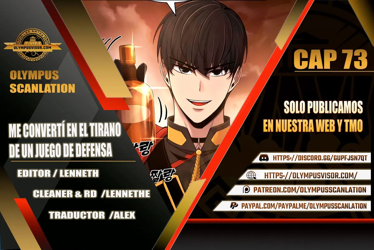 Me convertí en el tirano de un juego de defensa Capítulo 73 en Línea - página 1
