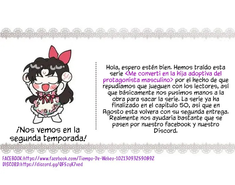 Me convertí en la hija adoptiva del protagonista masculino Capítulo 50 en Línea - página 1