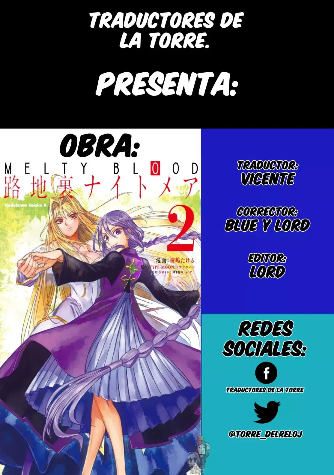 Melty Blood - Back Alley Alliance Nightmare Capítulo 9 en Línea - página 1