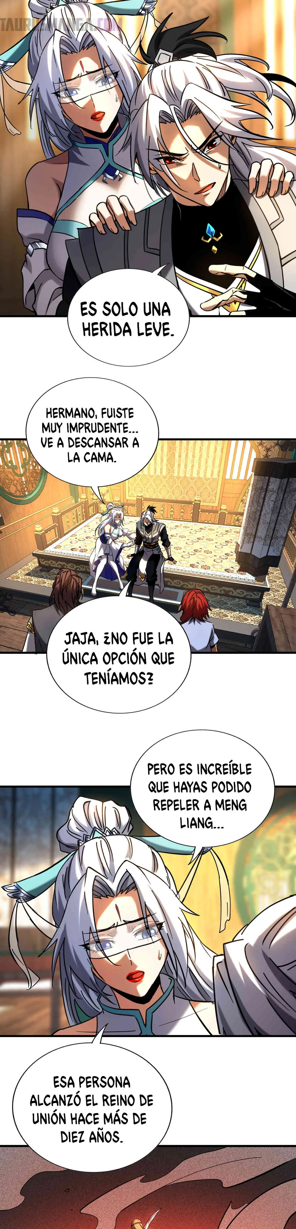 ¡Mientras mis discípulos se matan entrenando, yo me relajo! Capítulo 100 en Línea - página 7