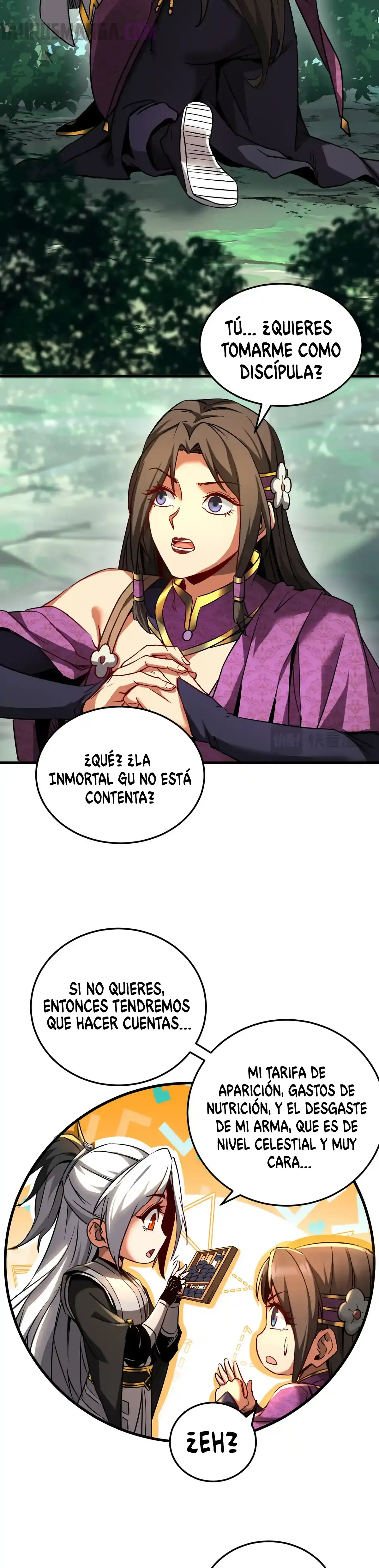 ¡Mientras mis discípulos se matan entrenando, yo me relajo! Capítulo 113 en Línea - página 7