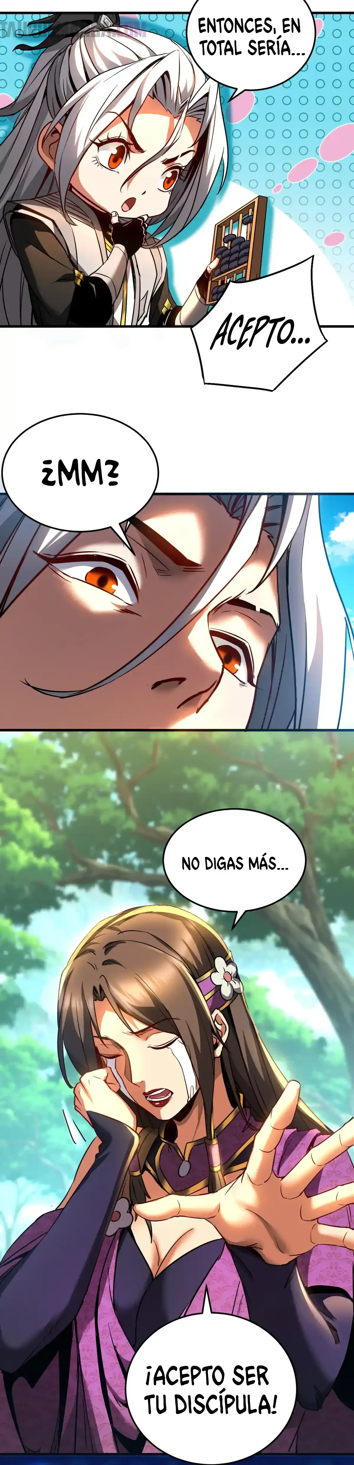 ¡Mientras mis discípulos se matan entrenando, yo me relajo! Capítulo 113 en Línea - página 8