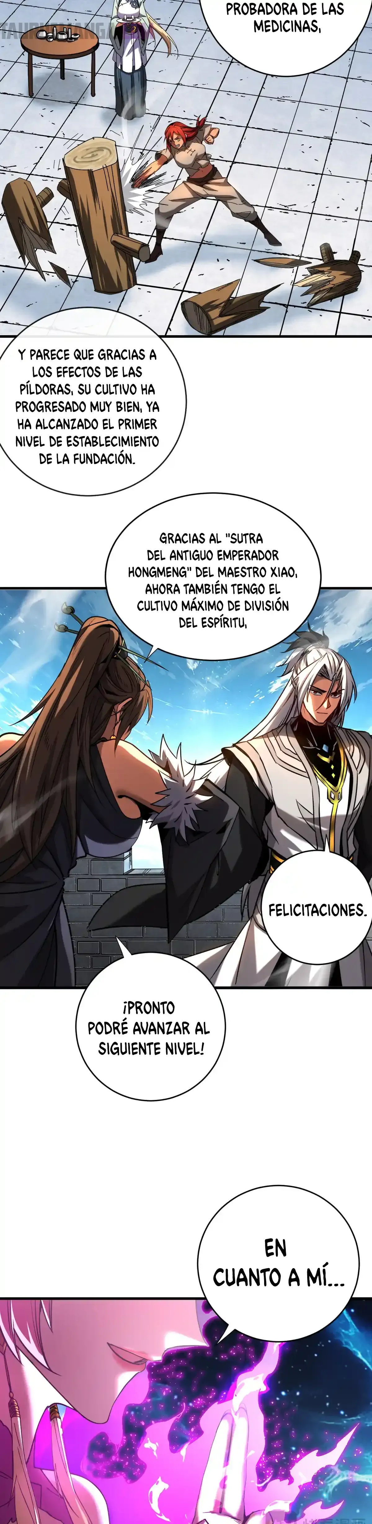 ¡Mientras mis discípulos se matan entrenando, yo me relajo! Capítulo 125 en Línea - página 8