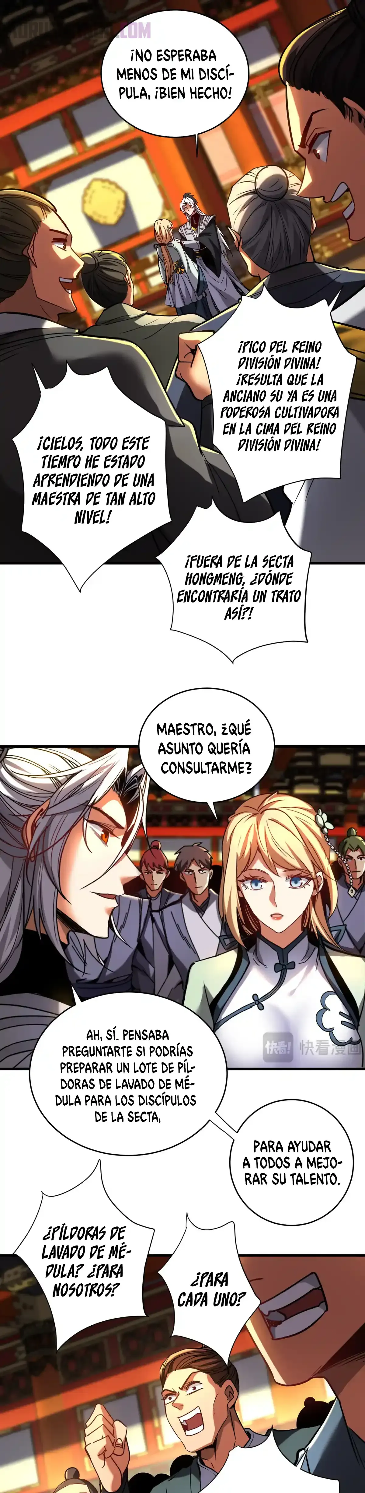 ¡Mientras mis discípulos se matan entrenando, yo me relajo! Capítulo 133 en Línea - página 8