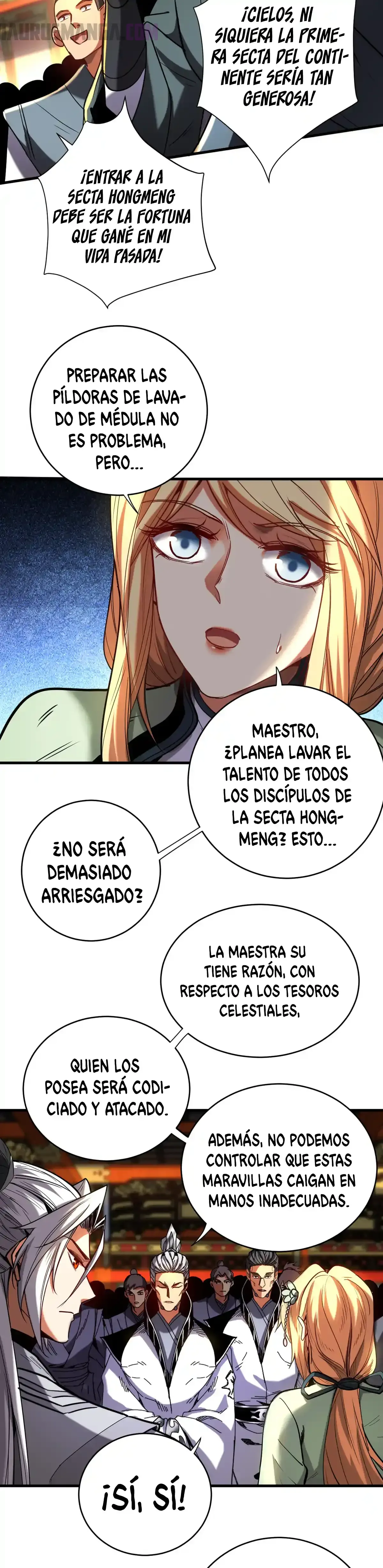 ¡Mientras mis discípulos se matan entrenando, yo me relajo! Capítulo 133 en Línea - página 9