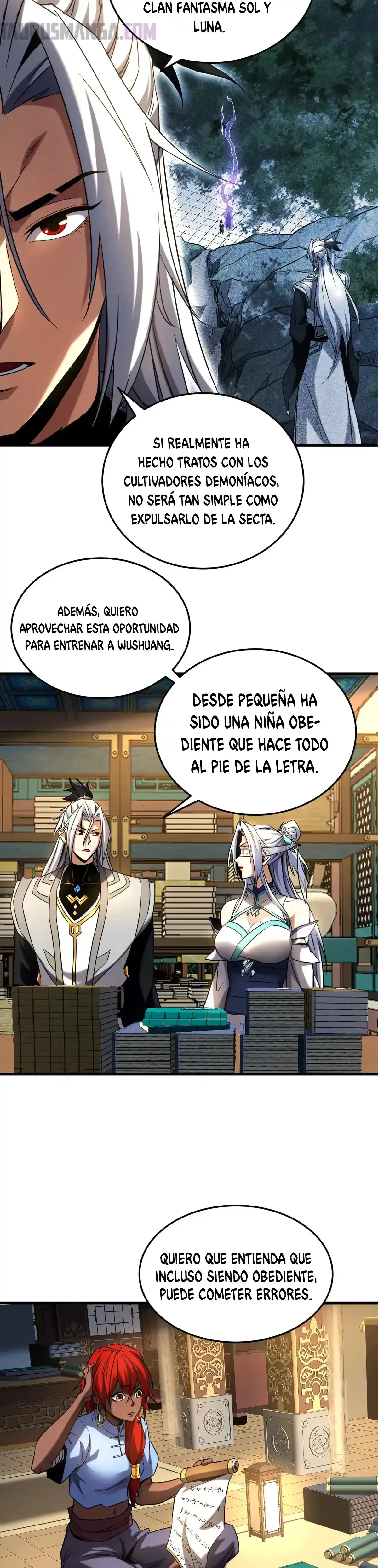 ¡Mientras mis discípulos se matan entrenando, yo me relajo! Capítulo 136 en Línea - página 6
