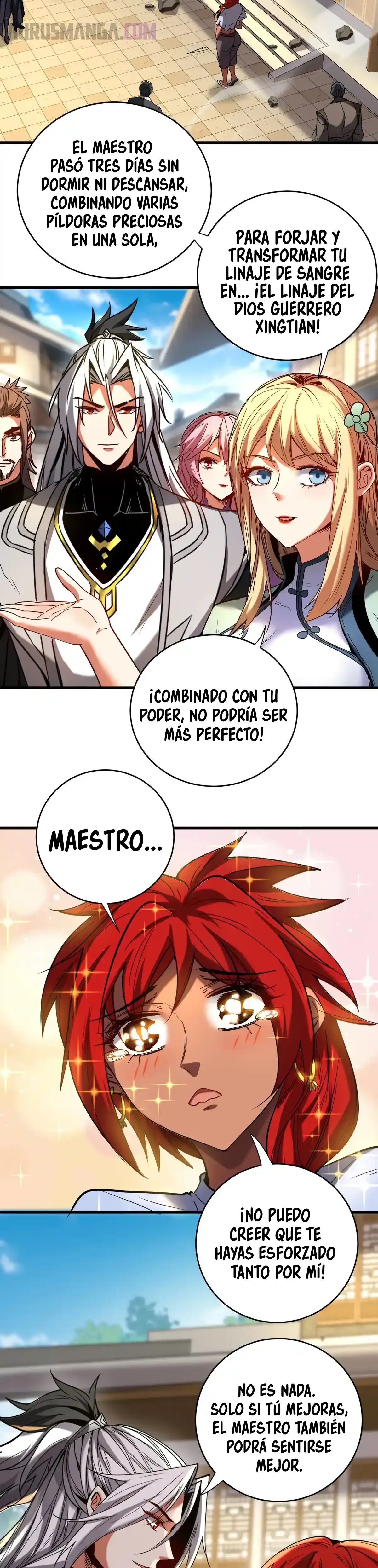 ¡Mientras mis discípulos se matan entrenando, yo me relajo! Capítulo 140 en Línea - página 8