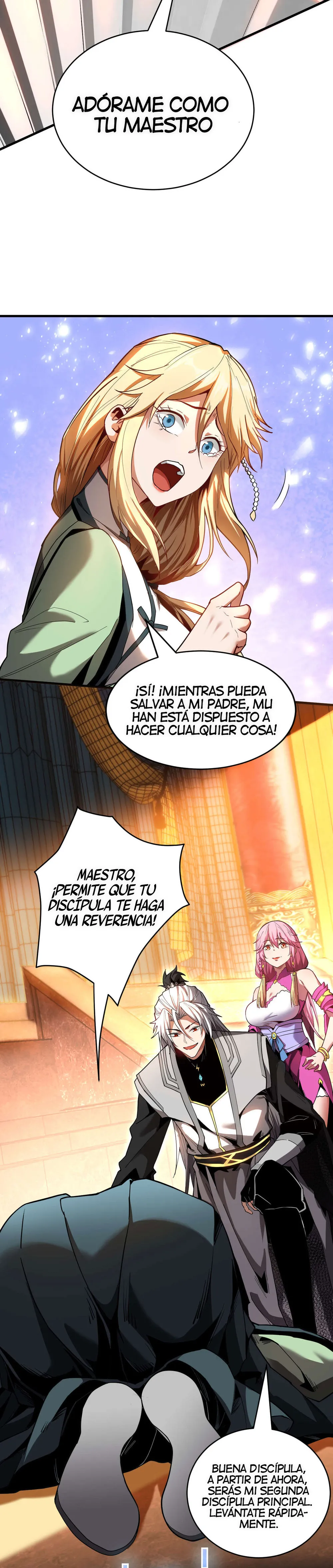¡Mientras mis discípulos se matan entrenando, yo me relajo! Capítulo 15 en Línea - página 13