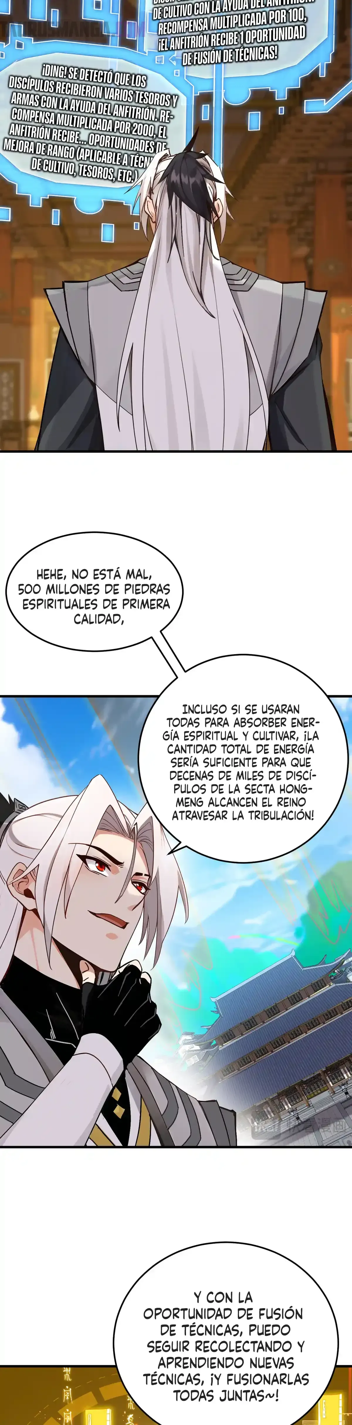 ¡Mientras mis discípulos se matan entrenando, yo me relajo! Capítulo 156 en Línea - página 7