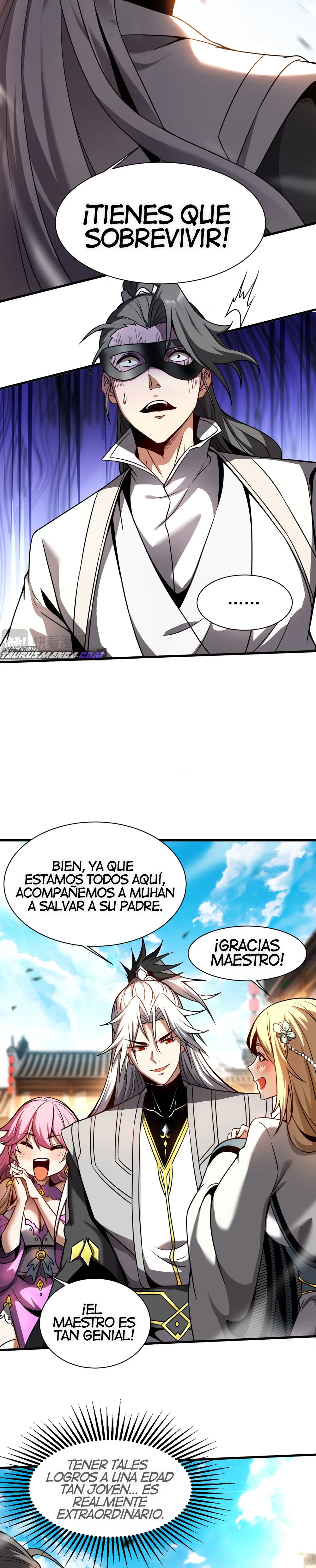 ¡Mientras mis discípulos se matan entrenando, yo me relajo! Capítulo 18 en Línea - página 7