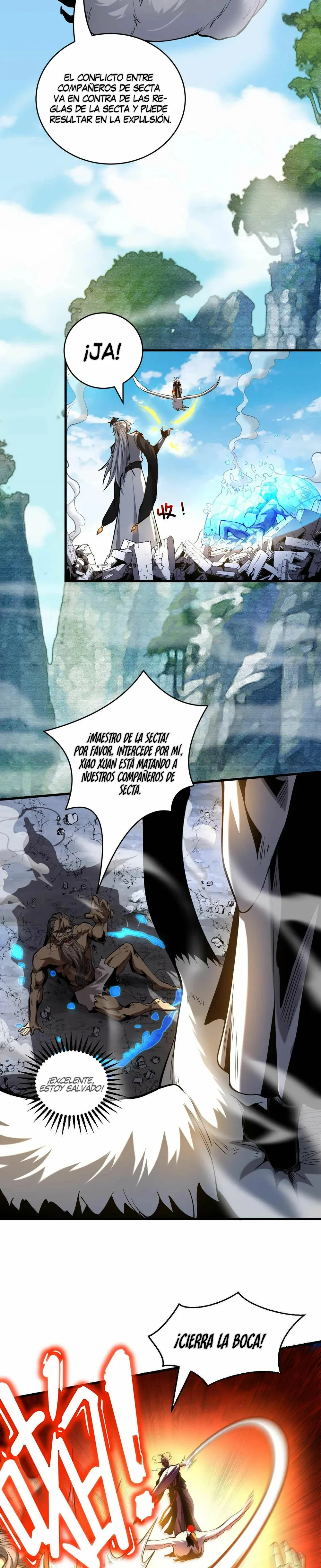¡Mientras mis discípulos se matan entrenando, yo me relajo! Capítulo 4 en Línea - página 6