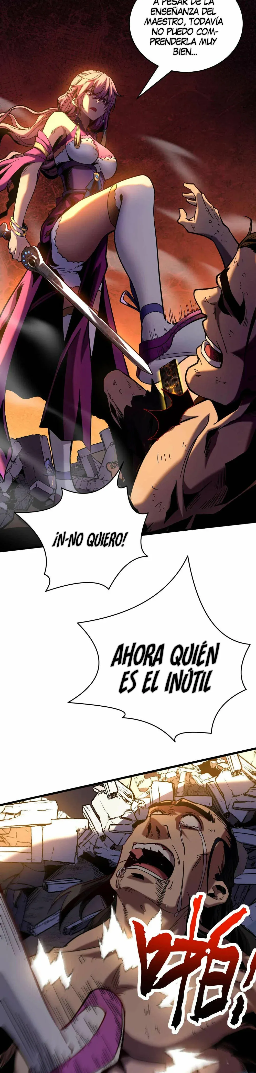 ¡Mientras mis discípulos se matan entrenando, yo me relajo! Capítulo 4 en Línea - página 17