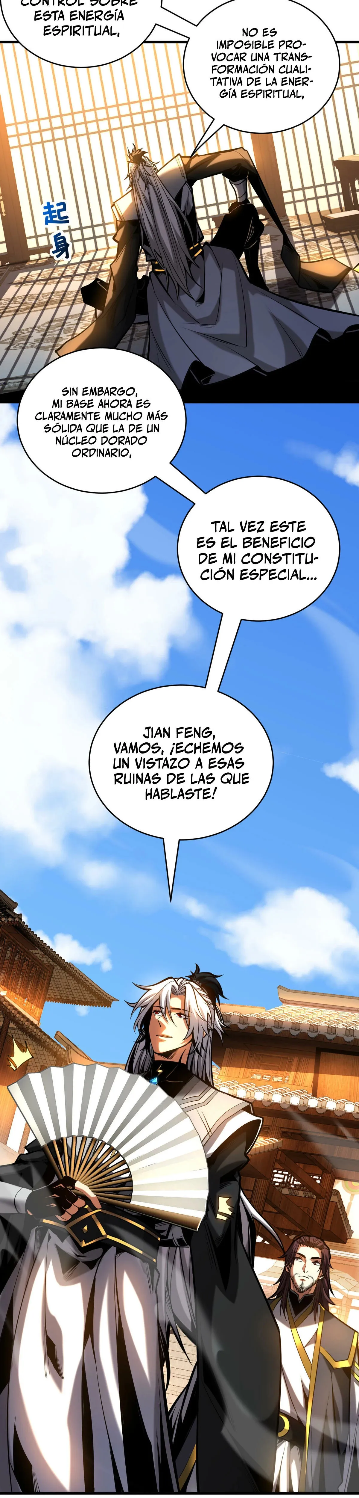 ¡Mientras mis discípulos se matan entrenando, yo me relajo! Capítulo 75 en Línea - página 9