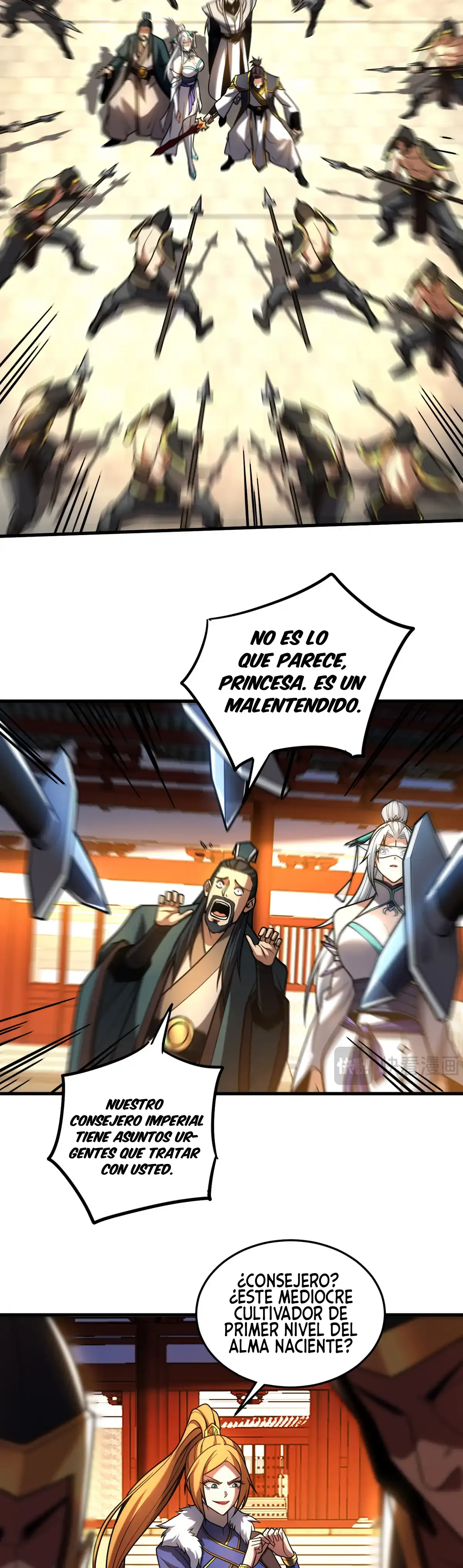 ¡Mientras mis discípulos se matan entrenando, yo me relajo! Capítulo 84 en Línea - página 14