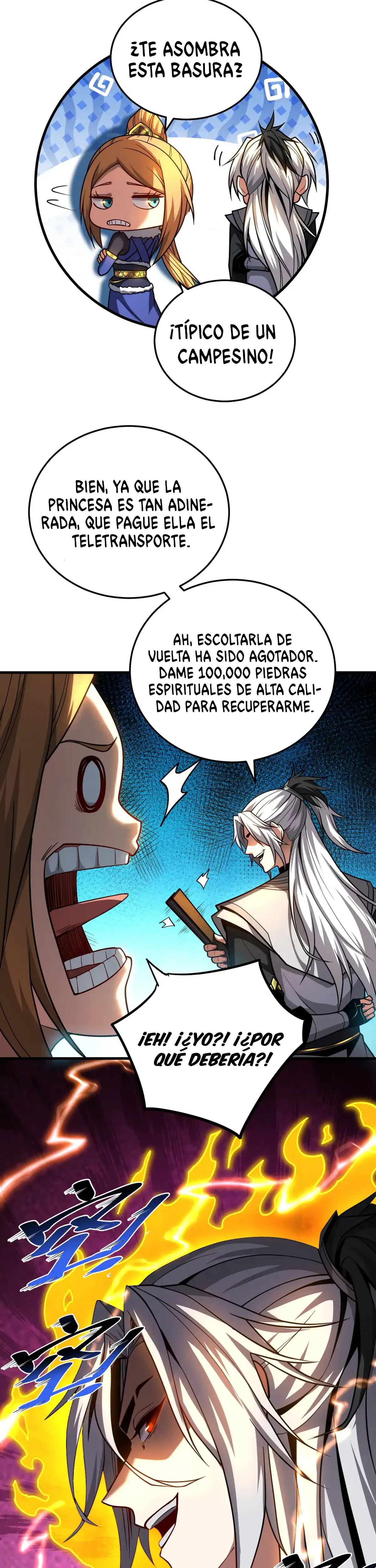 ¡Mientras mis discípulos se matan entrenando, yo me relajo! Capítulo 87 en Línea - página 8