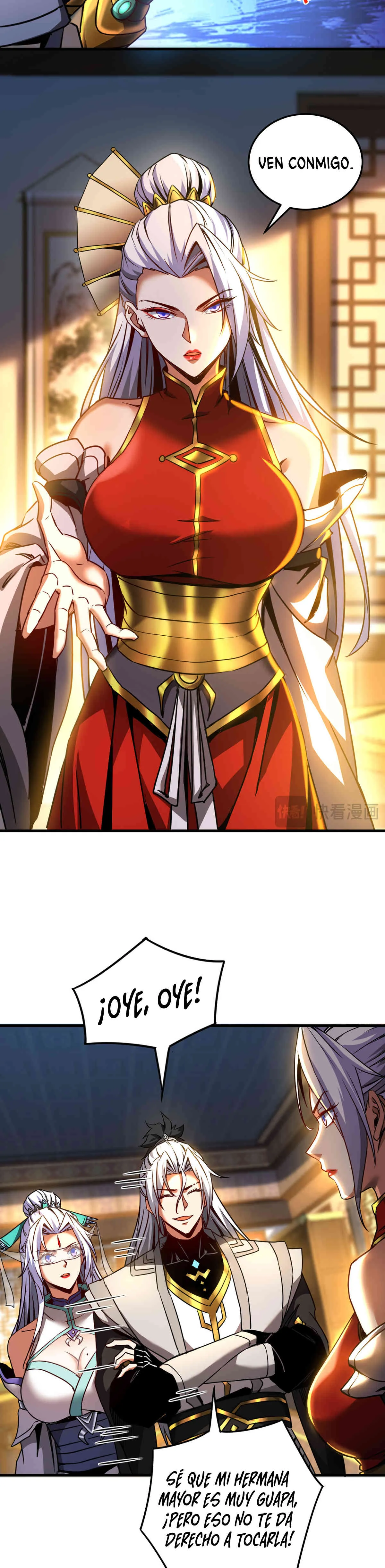 ¡Mientras mis discípulos se matan entrenando, yo me relajo! Capítulo 94 en Línea - página 9