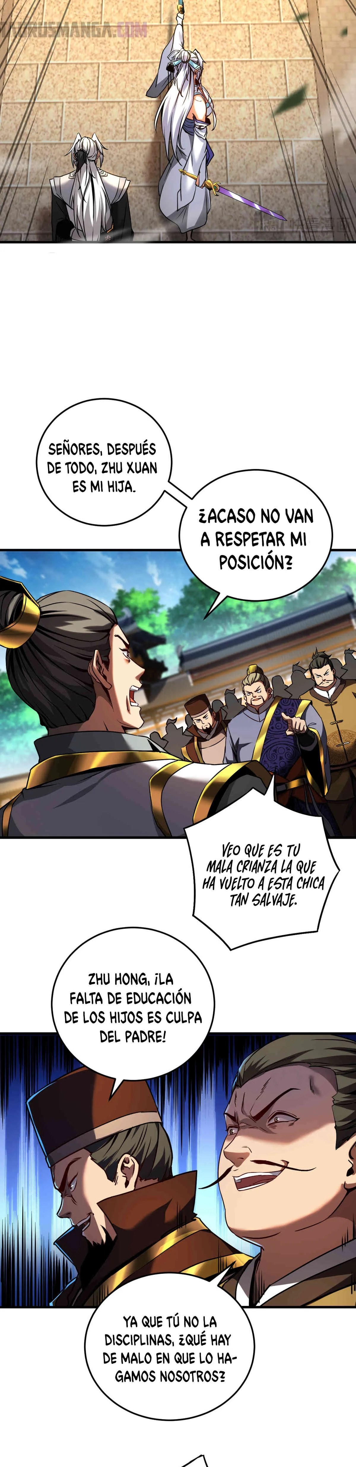 ¡Mientras mis discípulos se matan entrenando, yo me relajo! Capítulo 96 en Línea - página 12