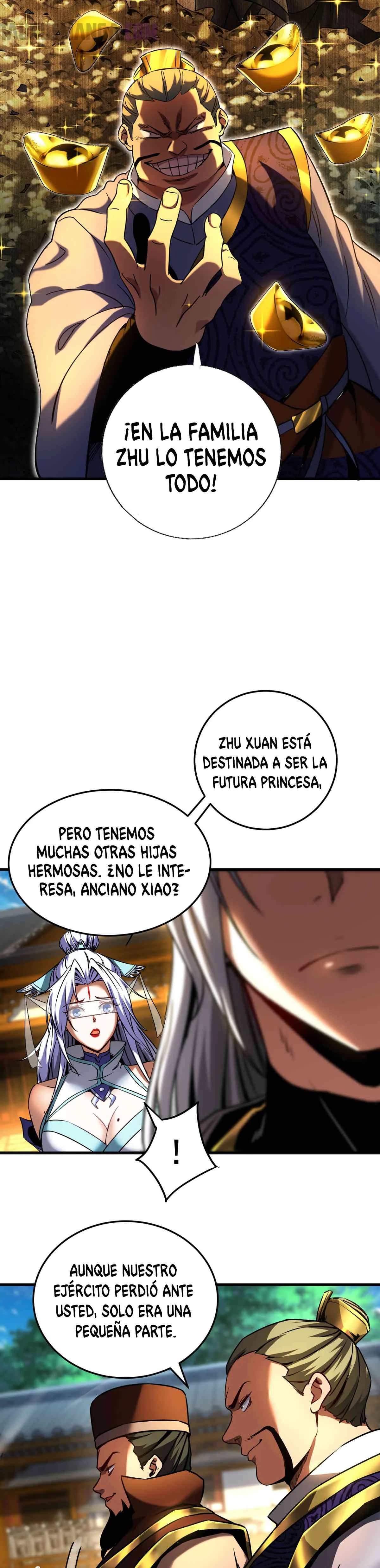 ¡Mientras mis discípulos se matan entrenando, yo me relajo! Capítulo 98 en Línea - página 9