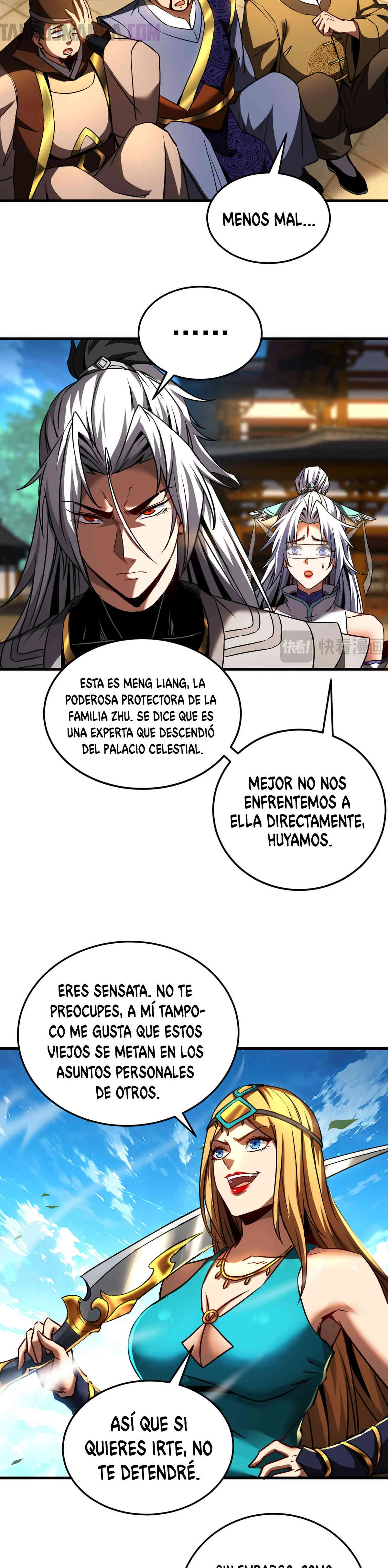 ¡Mientras mis discípulos se matan entrenando, yo me relajo! Capítulo 99 en Línea - página 7