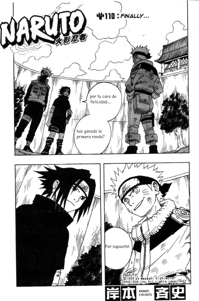 Naruto Capítulo 110 en Línea - página 1