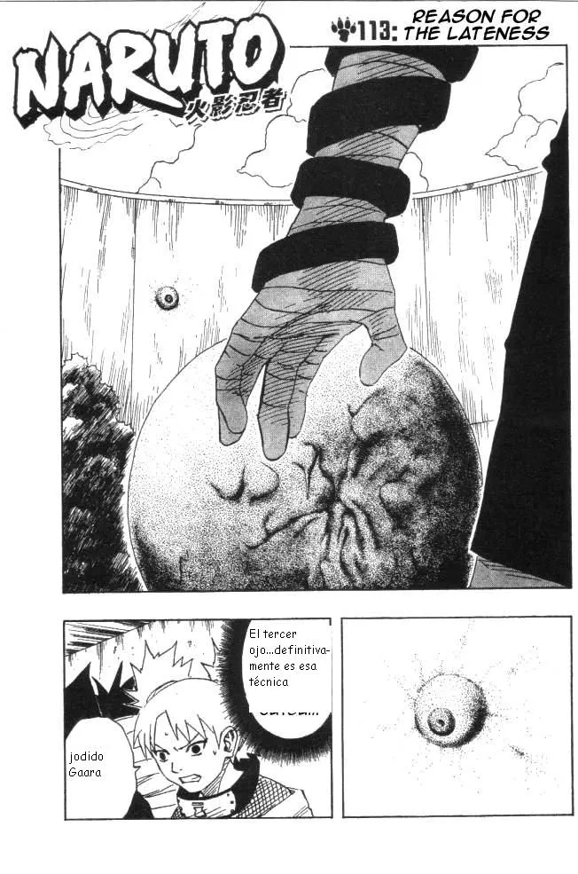 Naruto Capítulo 113 en Línea - página 1