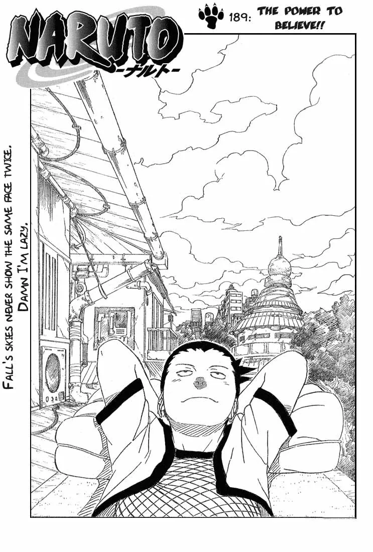 Naruto Capítulo 189 en Línea - página 1