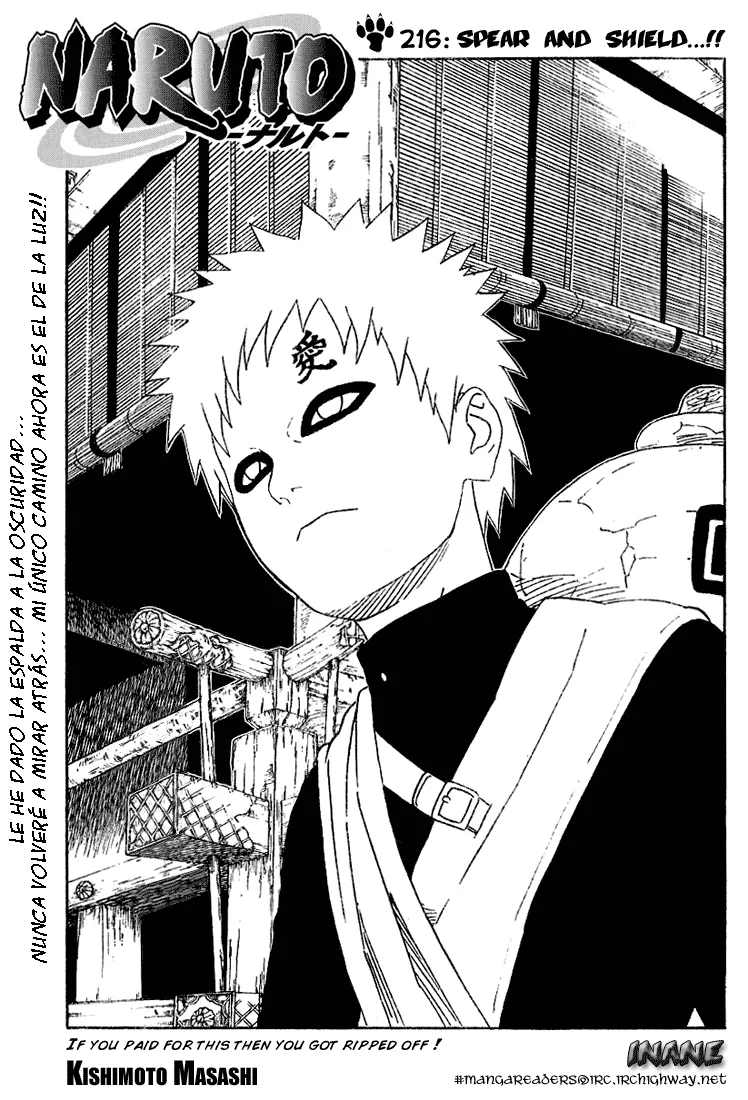 Naruto Capítulo 216 en Línea - página 1