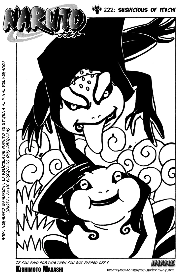 Naruto Capítulo 222 en Línea - página 1