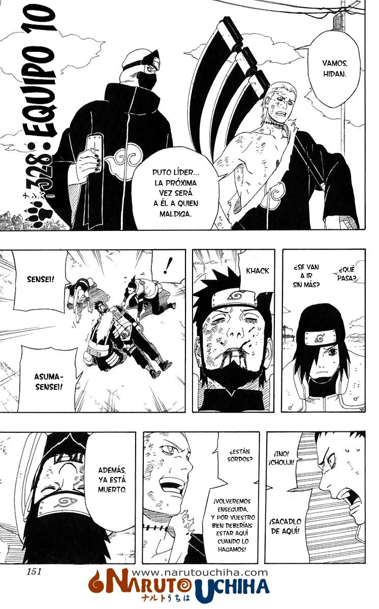 Naruto Capítulo 328 en Línea - página 1