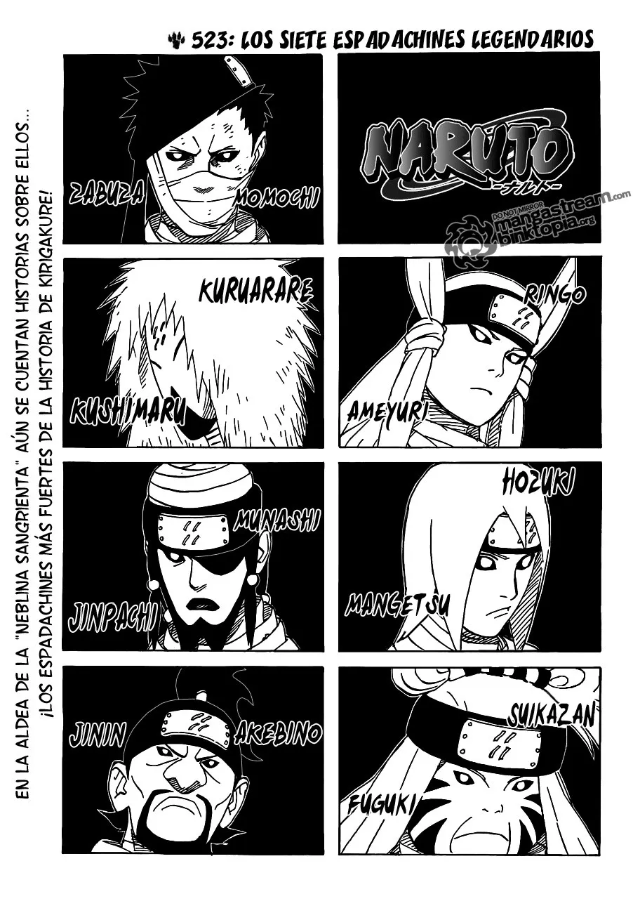 Naruto Capítulo 523 en Línea - página 1