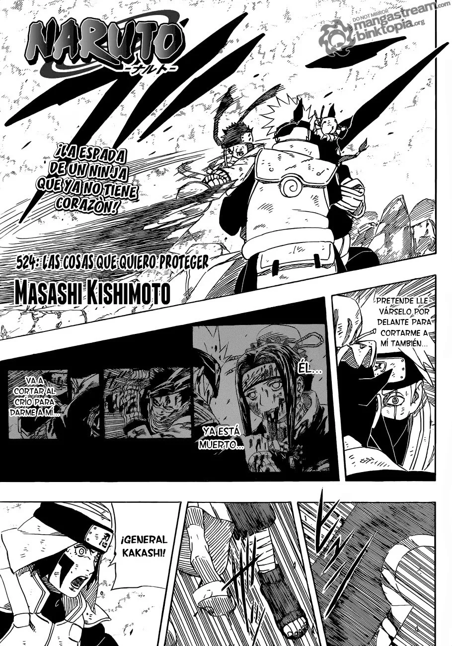 Naruto Capítulo 524 en Línea - página 1