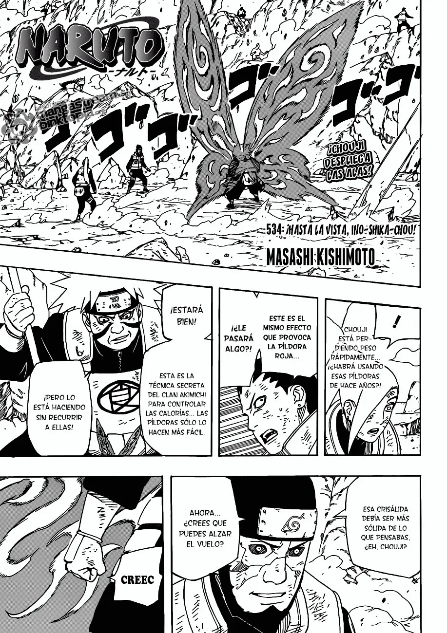 Naruto Capítulo 534 en Línea - página 1