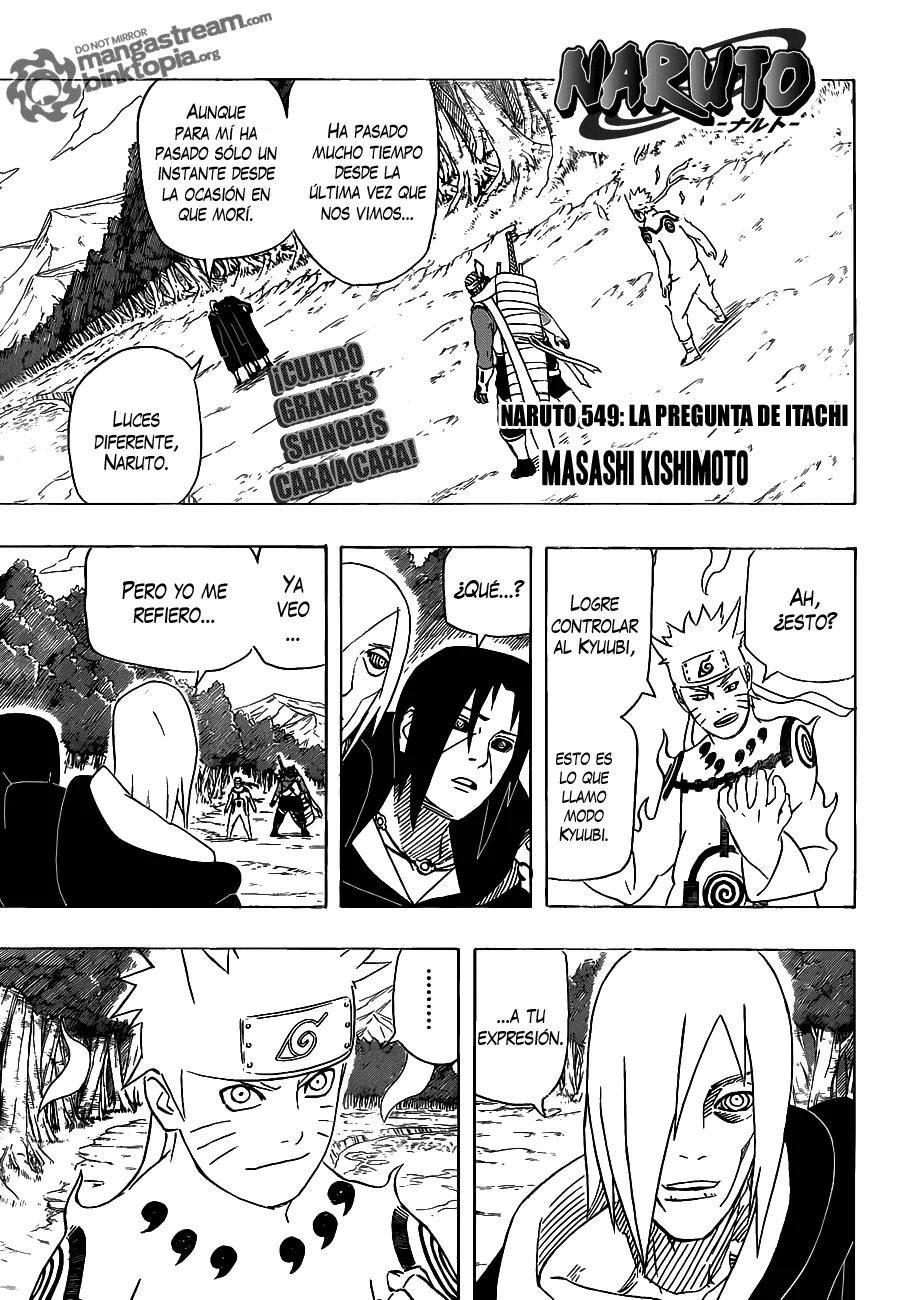 Naruto Capítulo 549 en Línea - página 1