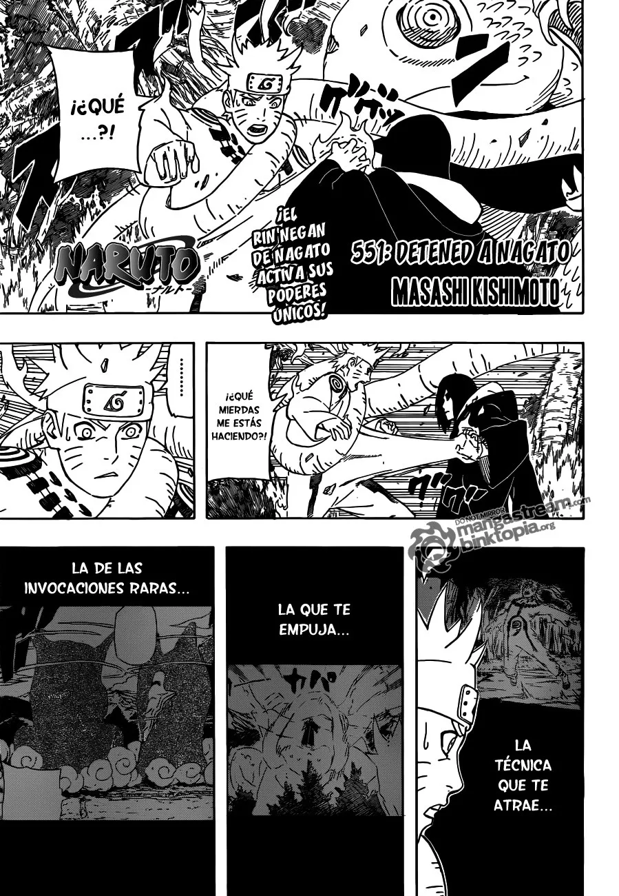 Naruto Capítulo 551 en Línea - página 1