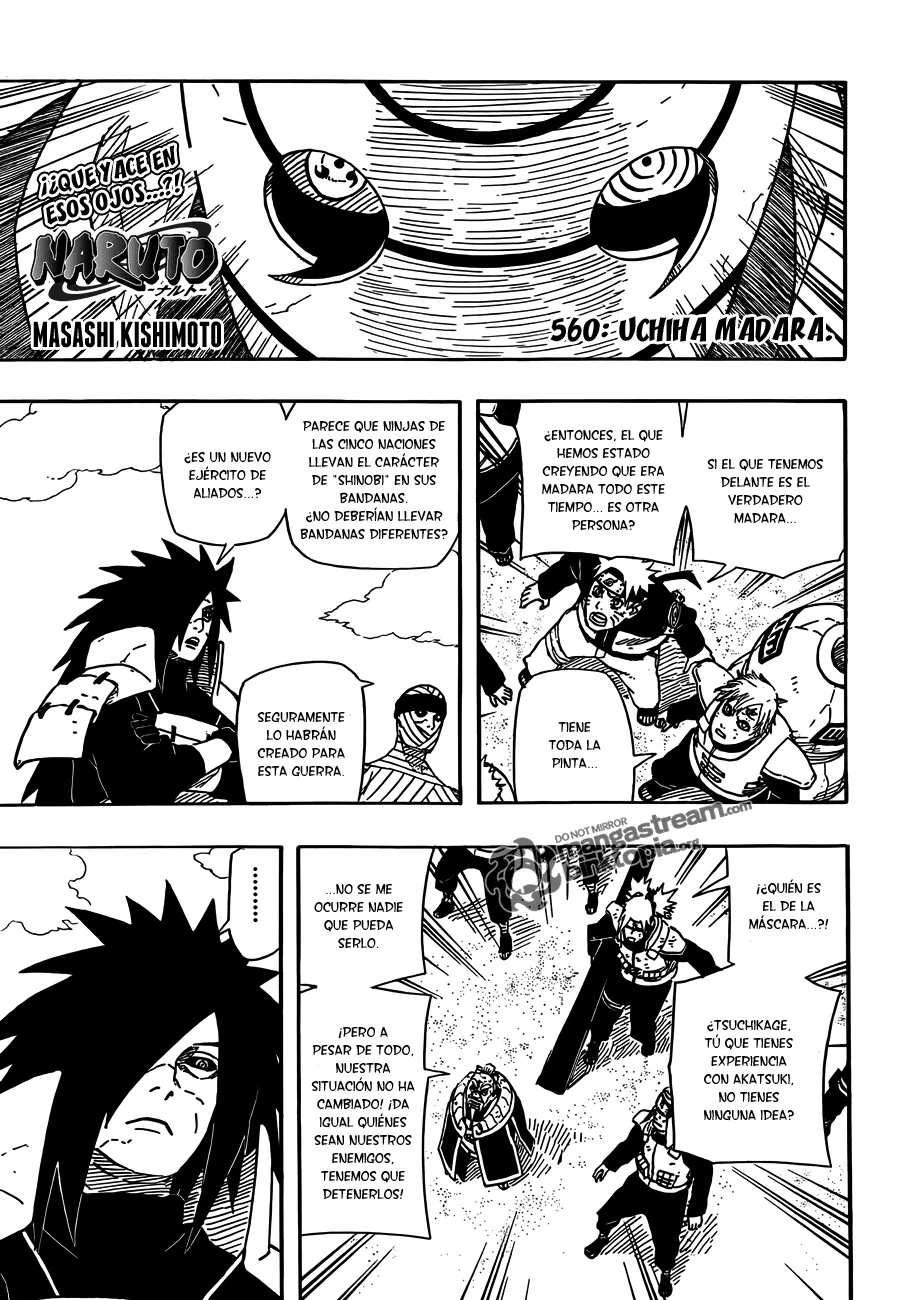 Naruto Capítulo 560 en Línea - página 1