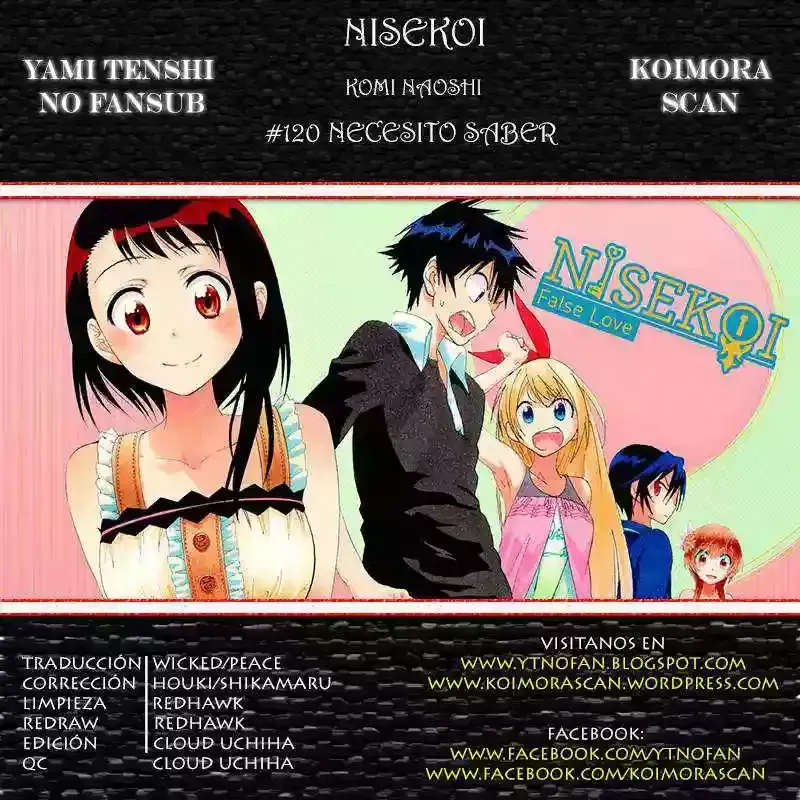 Nisekoi Capítulo 120 en Línea - página 1