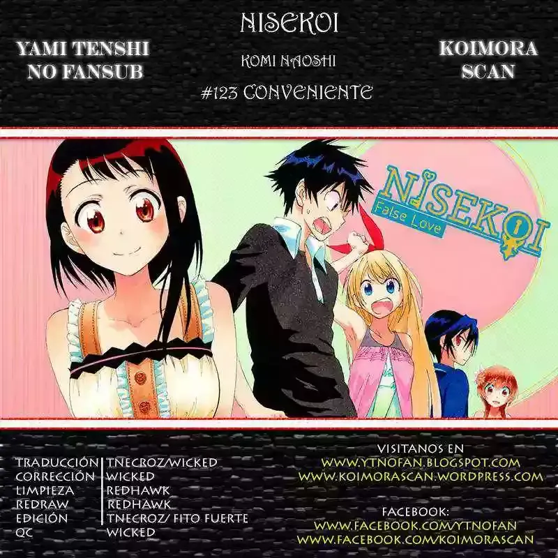 Nisekoi Capítulo 123 en Línea - página 1