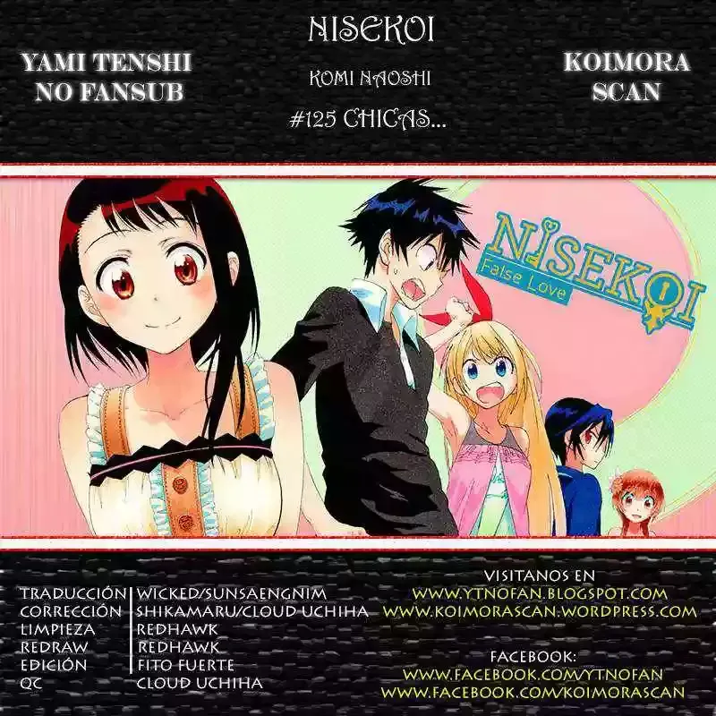 Nisekoi Capítulo 125 en Línea - página 1
