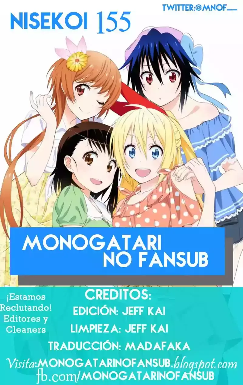 Nisekoi Capítulo 155 en Línea - página 1