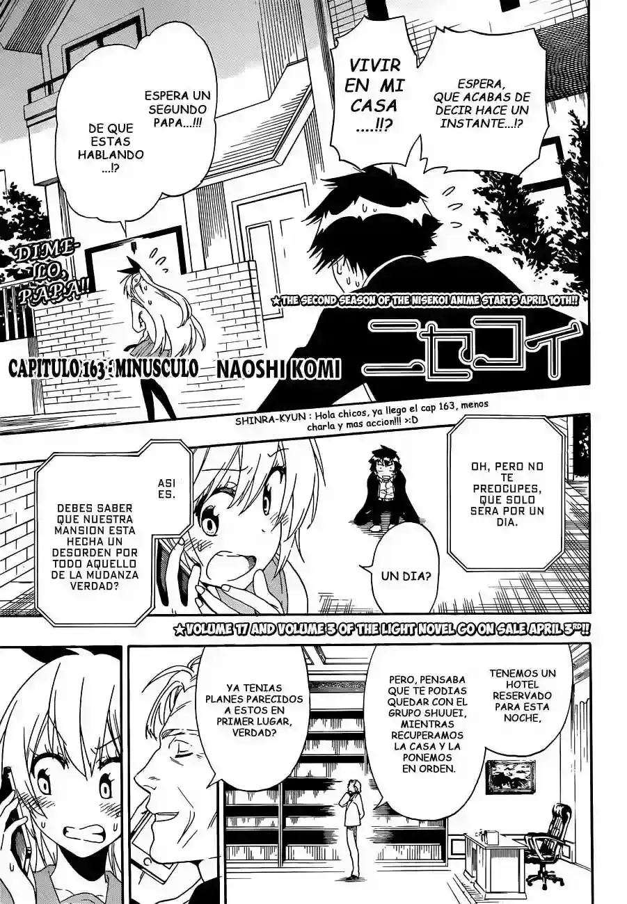 Nisekoi Capítulo 163 en Línea - página 1