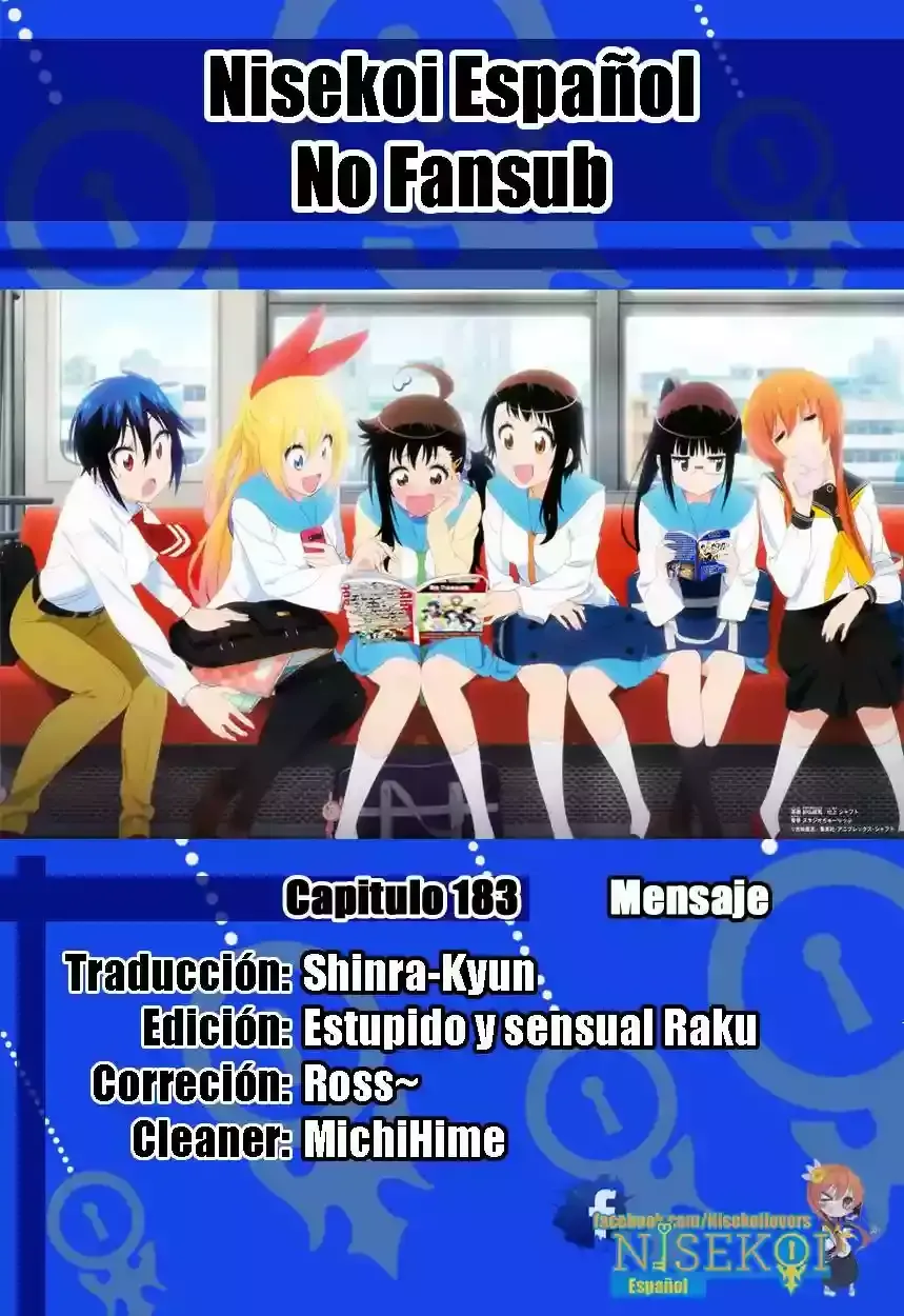 Nisekoi Capítulo 183 en Línea - página 1