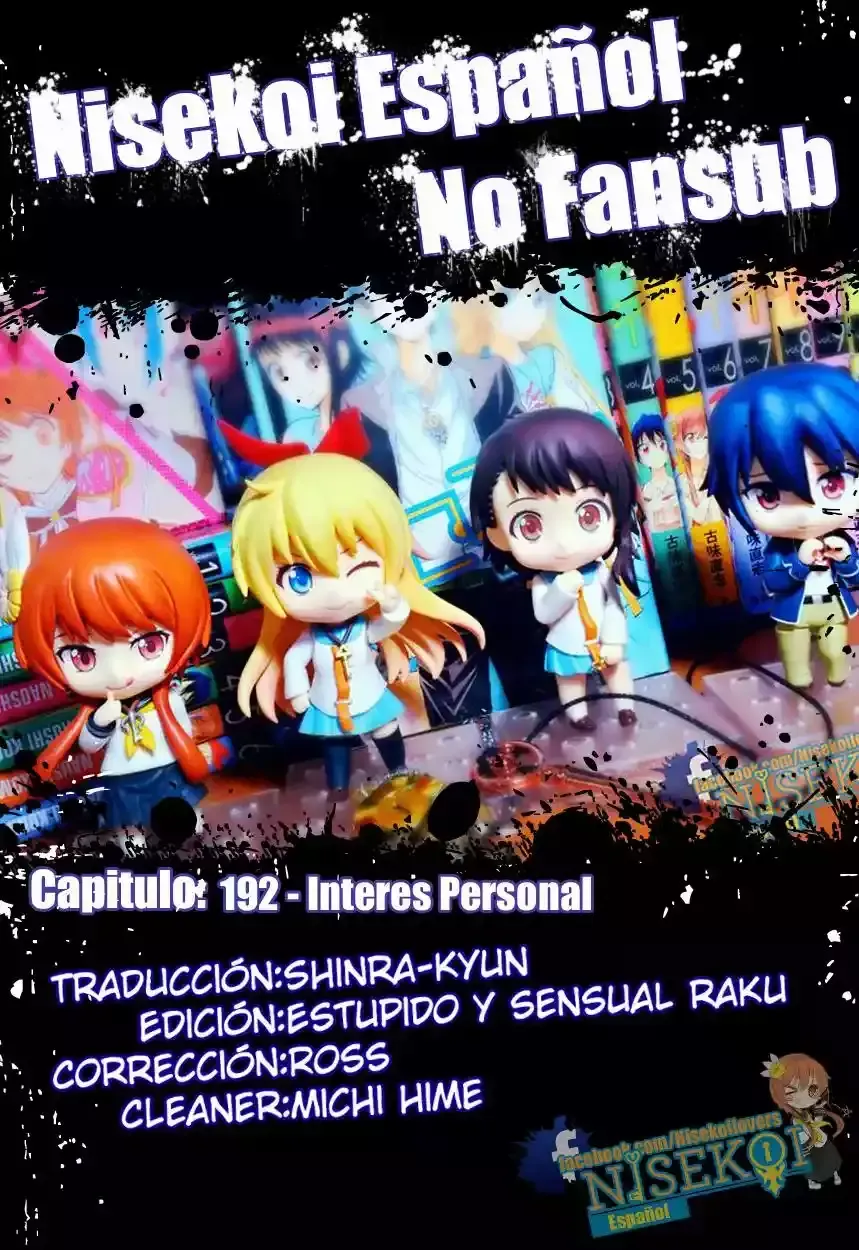Nisekoi Capítulo 192 en Línea - página 1