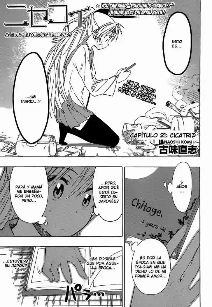 Nisekoi Capítulo 21 en Línea - página 1