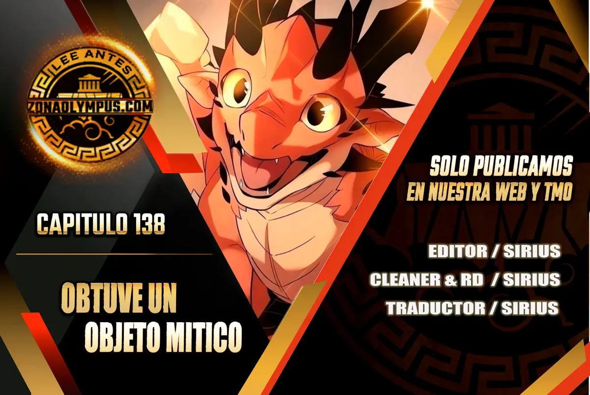 Obtuve un Objeto Mítico Capítulo 138 en Línea - página 1
