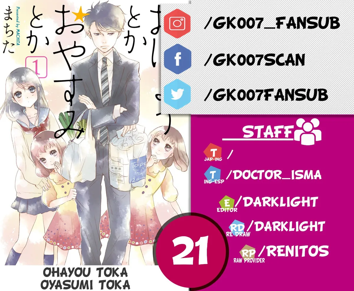 Ohayou Toka Oyasumi Toka Capítulo 21 en Línea - página 1